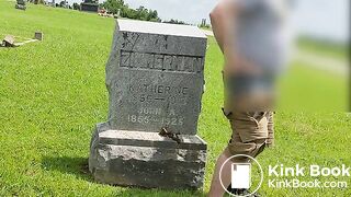 Public Cemetery Gravestone Shit