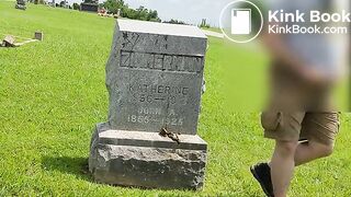 Public Cemetery Gravestone Shit