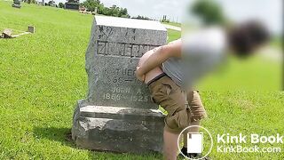 Public Cemetery Gravestone Shit