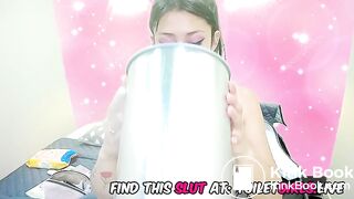 LATINA DRINKING HER VOMIT MULTIPLE TIMES