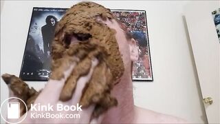 big shitpile on amateur face