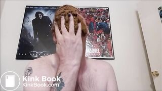 big shitpile on amateur face