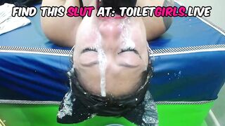 TONS OF VOMIT ON HER FACE