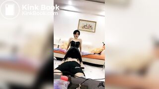Chinese SM Queen Facesitting Human Furniture Slave