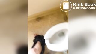 On the toilet