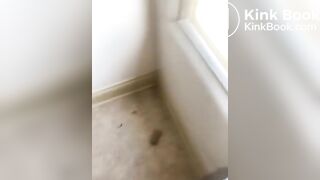 On the toilet