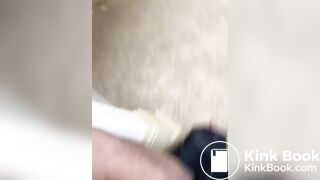 On the toilet