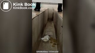 The girl defecated heavily in the toilet 3