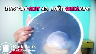 INSANE LATINA WHORE DRINK VOMIT AND PUKE OVER FACE