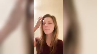My girlfriend pooping - Scat + Piss + Puke