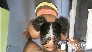 ebony amateur throats like a pro