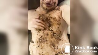 Scat addicted slut loves eating shit