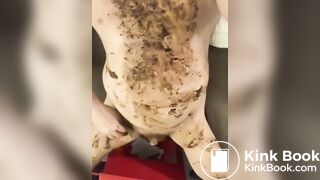 Scat addicted slut loves eating shit