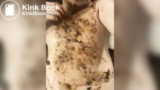 Scat addicted slut loves eating shit