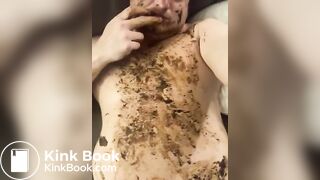 Scat addicted slut loves eating shit