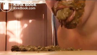 dirty scat girl puke shit eating