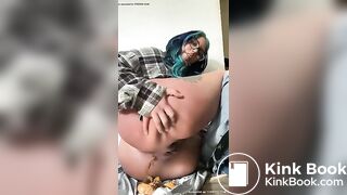 Dirty slut spreads ass and poo - Scat