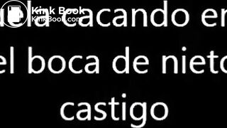 granny shit in mouth of grandson abuela y nieto