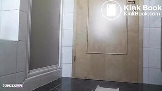 blonde german girl pooping
