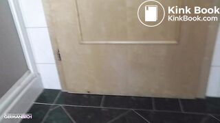 blonde german girl pooping