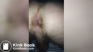 Wife tries to lick shitty ass of husband