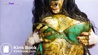 Big Tits Scat Pig Shits, Eats and Smears