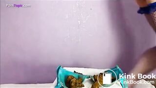 Big Tits Scat Pig Shits, Eats and Smears