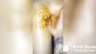 Dirty messy anal play
