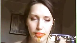 Whore Cleans Dirty Anal Beads