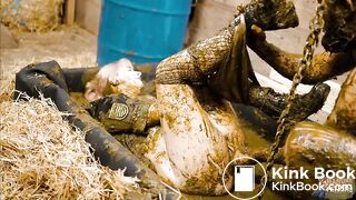 Dung Prison - pegging and fucking in cowshit