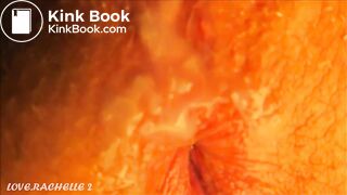 Logs exiting a perfect hole covered in cunt cream