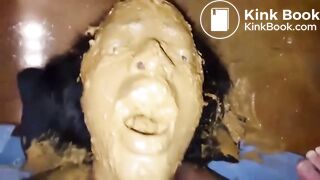 covering with shit a submissive ebony slut (1)