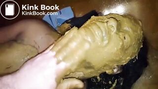 covering with shit a submissive ebony slut (1)