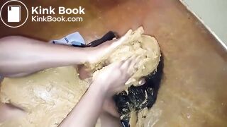 covering with shit a submissive ebony slut (1)