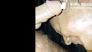 Fat Crazy Babe Sucks Shit Covered Cock in Scat