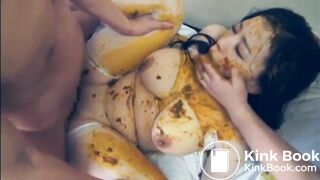 Slut Forced Eats Her Turd