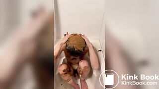 Asian guy's first scat video  (Part 4)