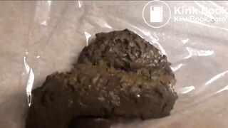 Filthy camwhore pooping on the sink - Female Scat