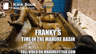 Frankys time in the manure basin - scat anal