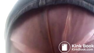 Pink plastic pants poop