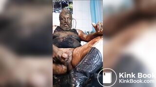 Cumshot while covered in shit