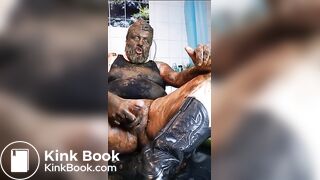 Cumshot while covered in shit