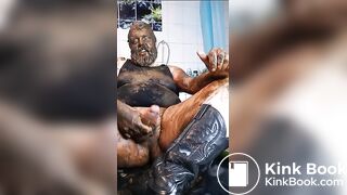 Cumshot while covered in shit