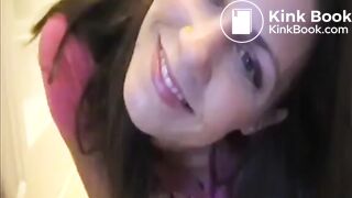 amateur Scat brunette masturbating with Anal toys