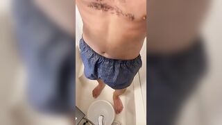 Asian guy tried to puke, but failed