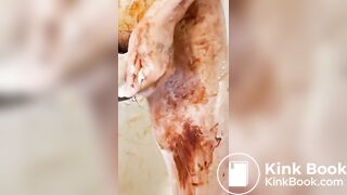 Asian guy's messy masturbation (Part 2)