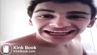 Two guys shitting in the same toilet