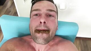 Handsome Man Eating his Own Shit