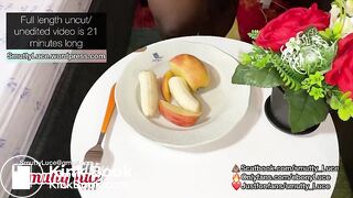 Sexy Shit Eating - EBONY SCAT MUKBANG