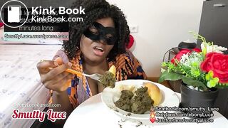 Sexy Shit Eating - EBONY SCAT MUKBANG